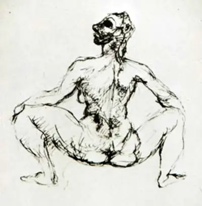 Seated Female Nude Pablo Picasso